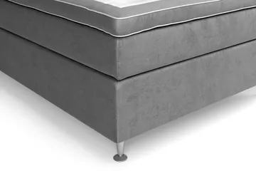 Celine Kontinentalsäng 140x200cm - Grå/Sammet - Products - Möbler - Säng - Kontinentalsäng