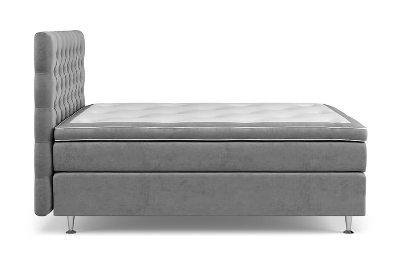 Celine Kontinentalsäng 140x200cm - Grå/Sammet - Products - Möbler - Säng - Kontinentalsäng