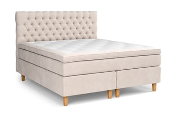 Celine Kontinentalsäng 160x200cm - Beige/Sammet - Products - Möbler - Säng - Kontinentalsäng