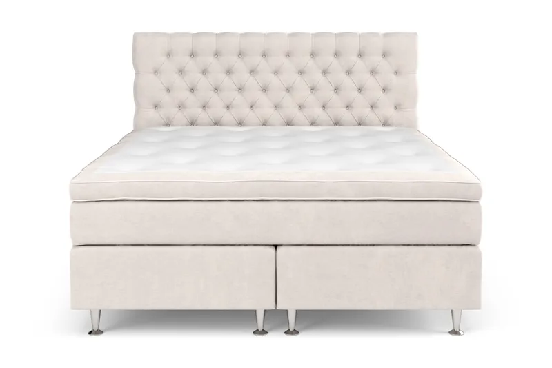 Celine Kontinentalsäng 180x200cm - Beige/Sammet - Products - Möbler - Säng - Kontinentalsäng