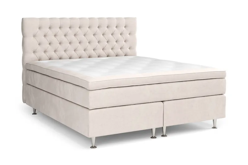 Celine Kontinentalsäng 180x200cm - Beige/Sammet - Products - Möbler - Säng - Kontinentalsäng