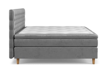 Celine Kontinentalsäng 180x200cm - Grå/Sammet - Products - Möbler - Säng - Kontinentalsäng