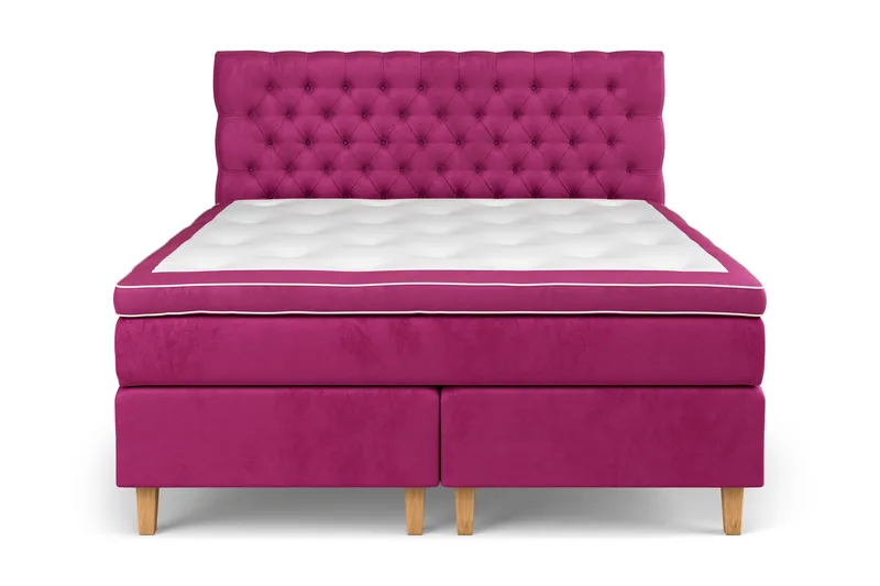 Celine Kontinentalsäng 180x200cm - Rosa/Sammet - Products - Möbler - Säng - Kontinentalsäng