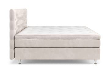 Celine Kontinentalsäng 210x210cm - Beige/Sammet - Products - Möbler - Säng - Kontinentalsäng