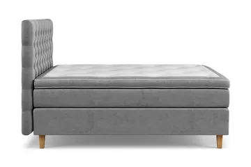 Celine Sängpaket 140x200cm - Grå/Sammet - Products - Möbler - Säng - Kontinentalsäng