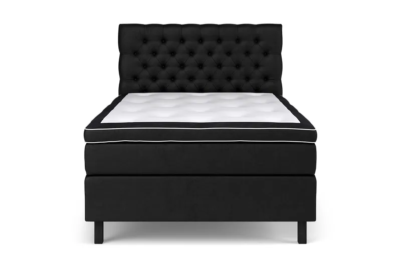 Celine Sängpaket 140x200cm - Svart/Sammet - Products - Möbler - Säng - Kontinentalsäng