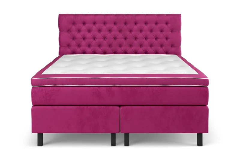 Celine Sängpaket 180x200 cm - Rosa/Sammet - Products - Möbler - Säng - Kontinentalsäng