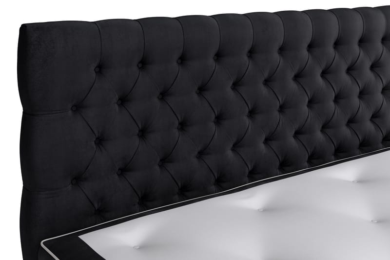 Celine Sängpaket 180x200 cm - Svart/Sammet - Products - Möbler - Säng - Kontinentalsäng