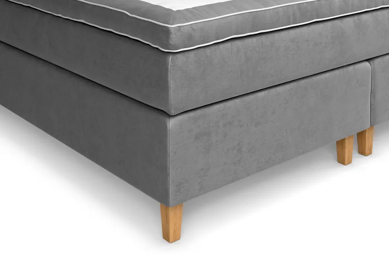 Celine Sängpaket 210x210cm - Grå/Sammet - Products - Möbler - Säng - Kontinentalsäng