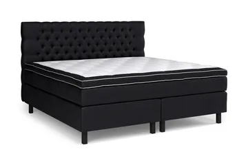 Celine Sängpaket 210x210cm - Svart / Sammet - Products - Möbler - Säng - Kontinentalsäng