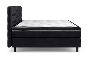 Celine Sängpaket 210x210cm - Svart / Sammet - Products - Möbler - Säng - Kontinentalsäng