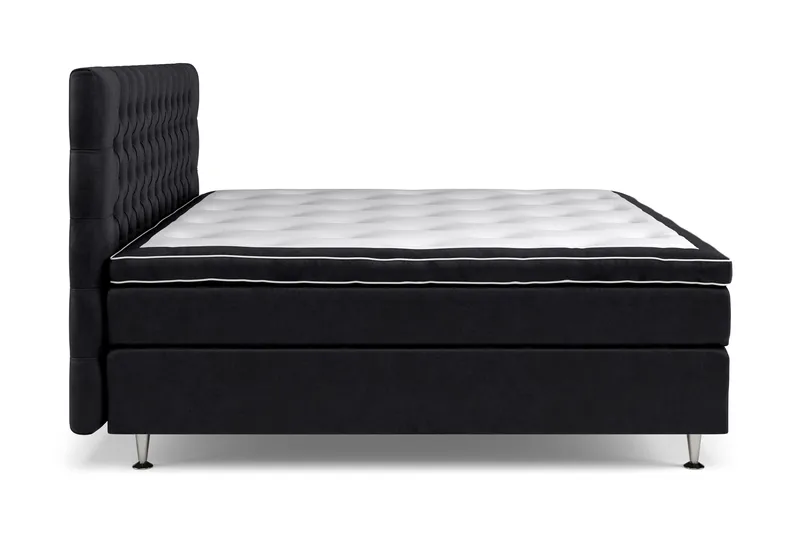 Celine Sängpaket 210x210cm - Svart/Sammet - Products - Möbler - Säng - Kontinentalsäng