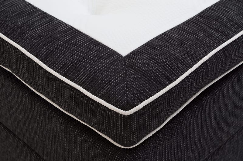 Charleston Kontinentalsäng 120x200 Fast Polyeterskum - Svart - Products - Möbler - Säng - Enkelsäng