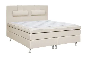 Charleston Kontinentalsäng 160x200 Fast Valbar Malaga - Malaga Beige - Products - Möbler - Säng - Kontinentalsäng