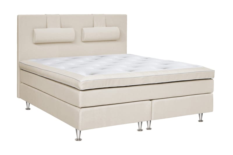 Charleston Kontinentalsäng 160x200 Fast Valbar Malaga - Malaga Beige - Products - Möbler - Säng - Kontinentalsäng