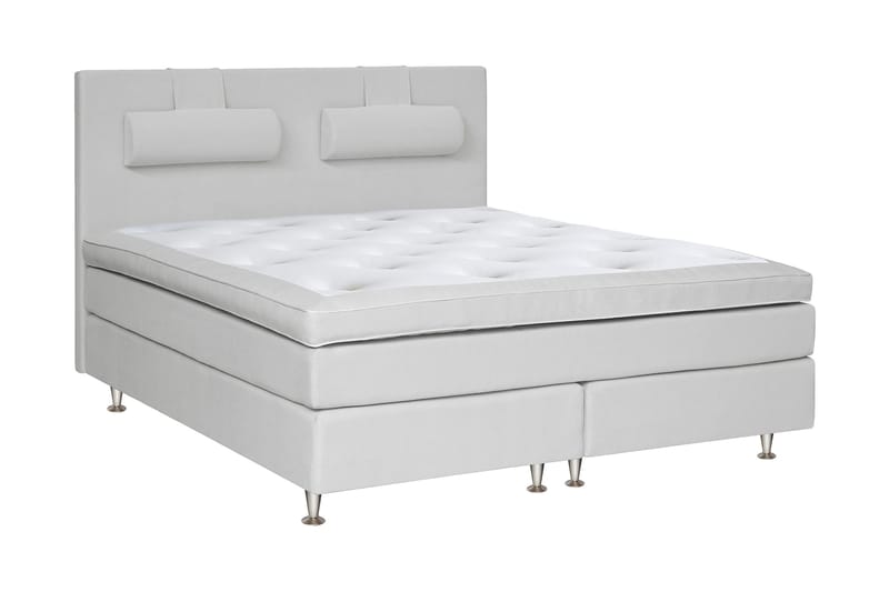 Charleston Kontinentalsäng 160x200 Fast Valbar Malaga - Malaga Ljusgrå - Products - Möbler - Säng - Kontinentalsäng