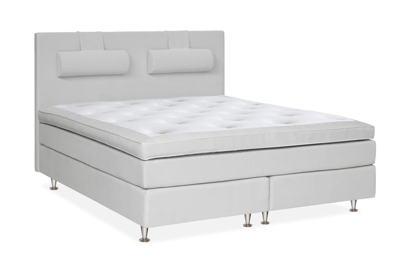 Charleston Kontinentalsäng 160x200 Fast Valbar Malaga - Malaga Ljusgrå - Products - Möbler - Säng - Kontinentalsäng