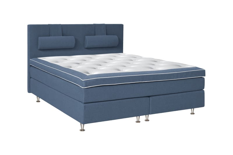 Charleston Kontinentalsäng 160x200 Latex - Blå - Products - Möbler - Säng - Kontinentalsäng