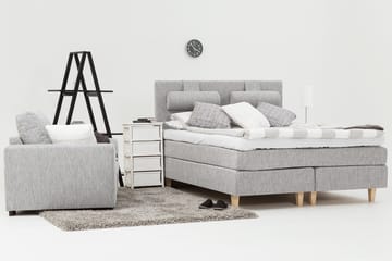 Charleston Kontinentalsäng 180x200 cm - Ljusgrå - Products - Möbler - Säng - Kontinentalsäng