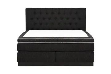 Charleston Kontinentalsäng 180x200 Fast Polyeterskum - Svart - Products - Möbler - Säng - Kontinentalsäng