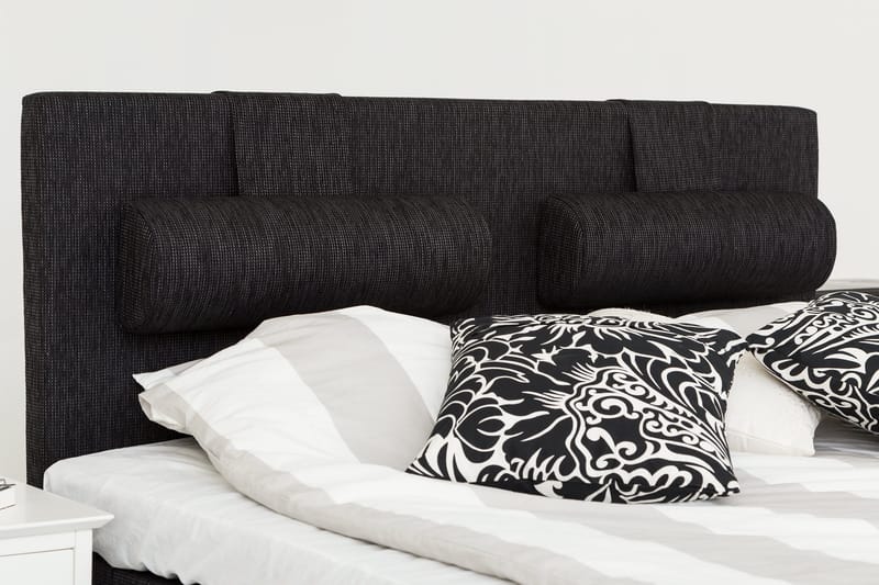 Charleston Kontinentalsäng 180x200 Fast Polyeterskum - Svart - Products - Möbler - Säng - Kontinentalsäng