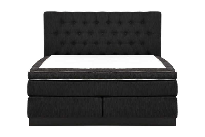 Charleston Kontinentalsäng 180x200 Fast Polyeterskum - Svart - Products - Möbler - Säng - Kontinentalsäng