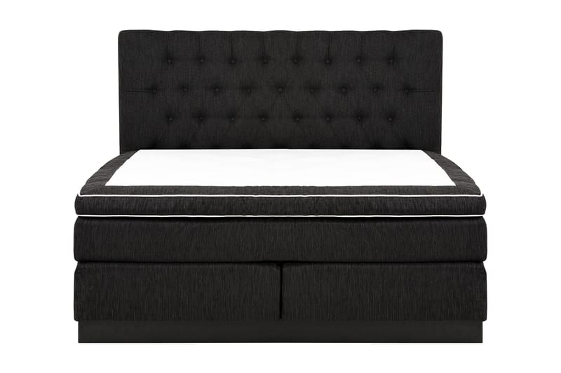 Charleston Kontinentalsäng 180x200 Fast Polyeterskum - Svart - Products - Möbler - Säng - Kontinentalsäng