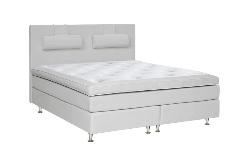 Charleston Kontinentalsäng 210x210 Fast Valbar Malaga, Malaga Ljusgrå