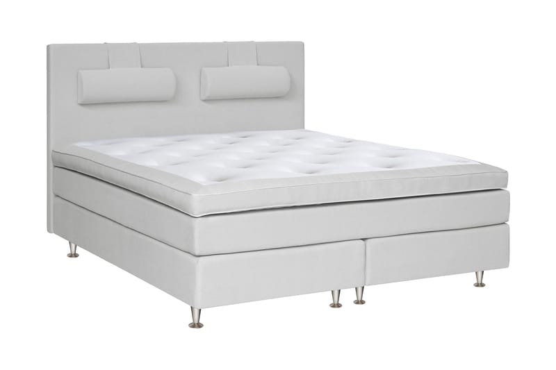 Charleston Kontinentalsäng 210x210 Fast Valbar Malaga - Malaga Ljusgrå - Products - Möbler - Säng - Kontinentalsäng