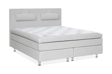 Charleston Kontinentalsäng 210x210 Fast Valbar Malaga - Malaga Ljusgrå - Products - Möbler - Säng - Kontinentalsäng