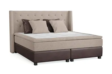 Cuba Kontinentalsäng 210x210 - (+Fler val) Beige/Brun - Products - Möbler - Säng - Kontinentalsäng