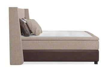 Cuba Kontinentalsäng 210x210 - (+Fler val) Beige/Brun - Products - Möbler - Säng - Kontinentalsäng