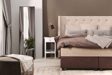 Cuba Sängpaket 160x200 med Tre Beiga Kuddar - (+Fler val) Beige/Brun - Products - Möbler - Säng - Kontinentalsäng