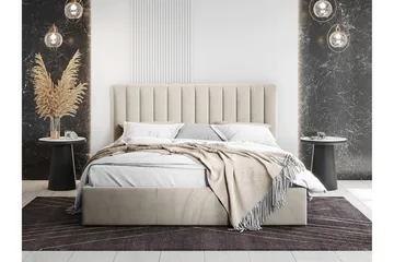 Derry Sängram med Förvaring 180x200 cm - Beige / Ljus - Products - Möbler - Säng - Sängram & sängstomme