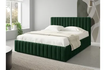 Desio Förvaringssäng 140x200 cm - Grön - Products - Möbler - Säng - Säng med förvaring