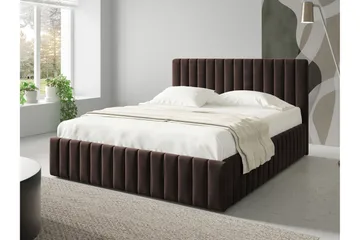 Desio Förvaringssäng 160x200 cm - Brun - Products - Möbler - Säng - Säng med förvaring