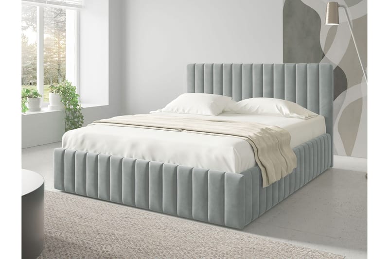 Desio Förvaringssäng 160x200 cm - Grå - Products - Möbler - Säng - Säng med förvaring