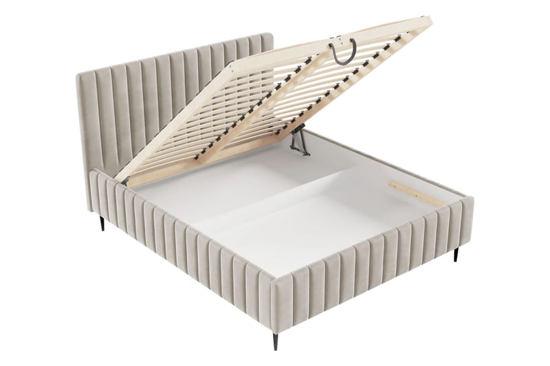 Desio Förvaringssäng 160x200 cm - Grön - Products - Möbler - Säng - Säng med förvaring