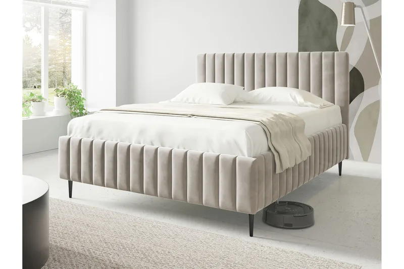 Desio Förvaringssäng 180x200 cm - Beige - Products - Möbler - Säng - Säng med förvaring