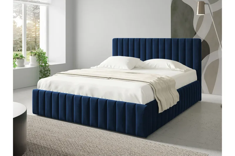 Desio Förvaringssäng 180x200 cm - Blå - Products - Möbler - Säng - Säng med förvaring