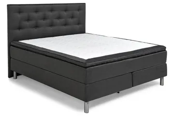 Diplomat Komplett Sängpaket 160x200 - Mörkgrå - Products - Möbler - Säng - Kontinentalsäng