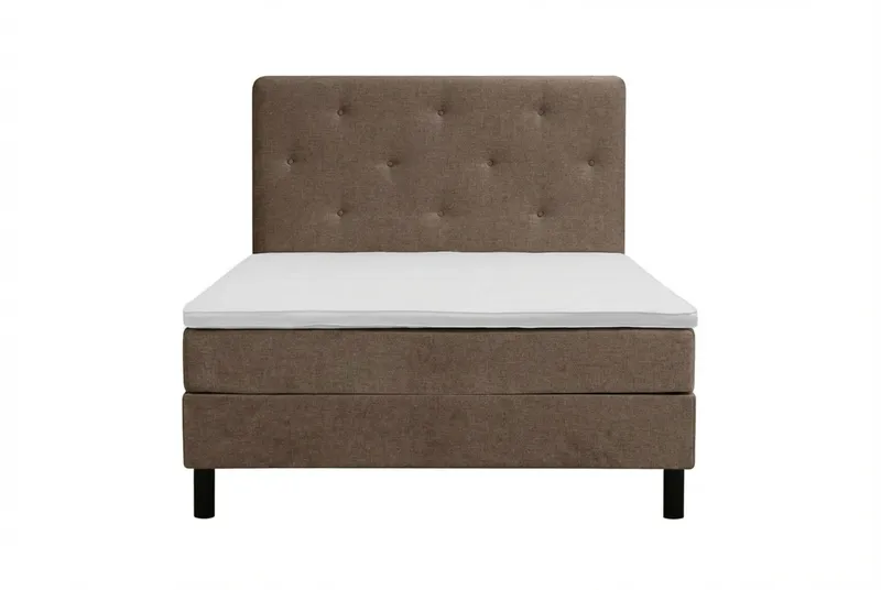 Dream Komplett Sängpaket 120x200 cm Assymetriska knappar - Brun - Products - Möbler - Säng - Kontinentalsäng