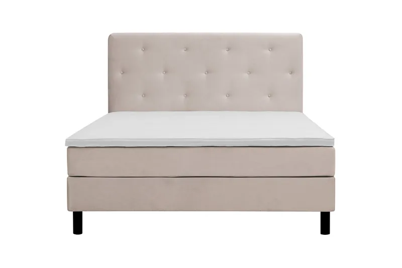 Dream Komplett Sängpaket 150x200 cm Assymetriska knappar - Beige - Products - Möbler - Säng - Kontinentalsäng