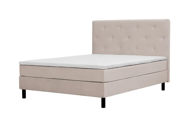 Dream Komplett Sängpaket 150x200 cm Assymetriska knappar - Beige - Products - Möbler - Säng - Kontinentalsäng