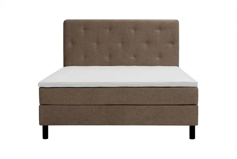 Dream Komplett Sängpaket 150x200 cm Assymetriska knappar - Brun - Products - Möbler - Säng - Kontinentalsäng