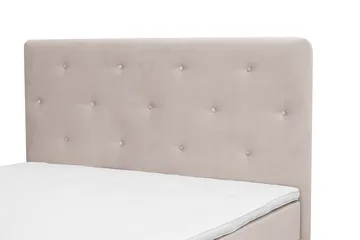Dream Komplett Sängpaket 160x200 cm Assymetriska knappar - Beige - Products - Möbler - Säng - Kontinentalsäng