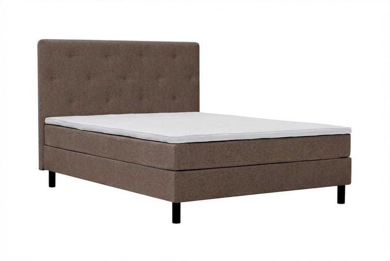 Dream Komplett Sängpaket 160x200 cm Assymetriska knappar - Brun - Products - Möbler - Säng - Kontinentalsäng