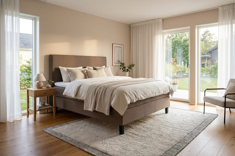 Dream Komplett Sängpaket 160x200 cm Slät - Brun - Products - Möbler - Säng - Kontinentalsäng
