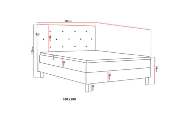 Dream Komplett Sängpaket 180 cm - Mörkgrå - Products - Möbler - Säng - Kontinentalsäng