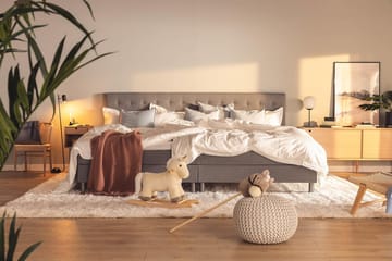 Ella Familjesäng 280x210  cm - (+Fler val) Ljusgrå - Products - Möbler - Säng - Kontinentalsäng